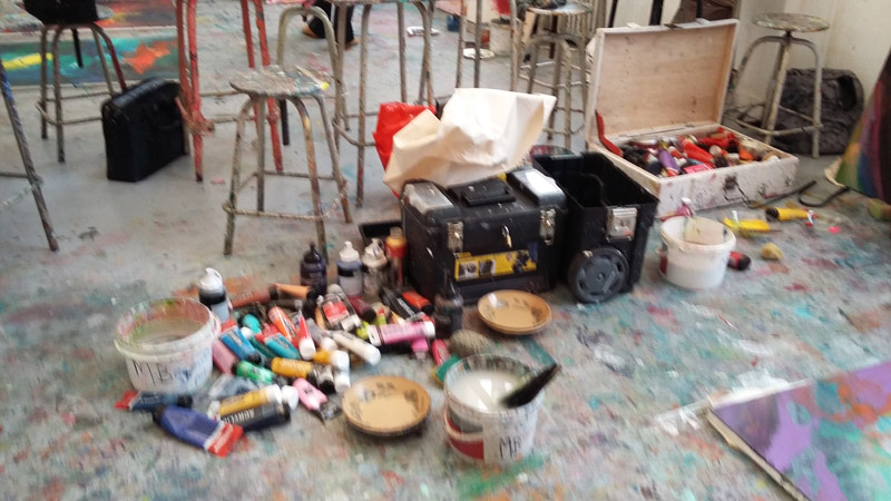 Photo atelier abstrait Mai Antoine Pham Paris